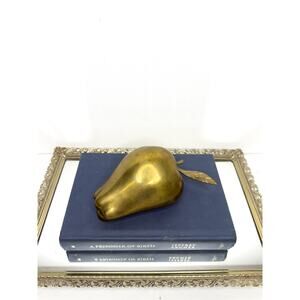 Vintage brass pear door knocker/unique vintage door knocker/large door knocker/f